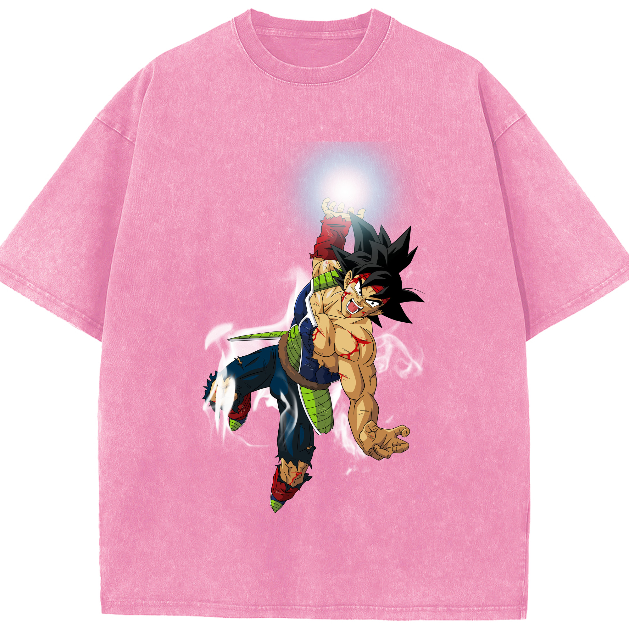 （画像用） ドラゴンボール バーダック DRAGON BALL Burdock 綿100% ヴィンテージ風 半袖Tシャツ（フロントプリント）